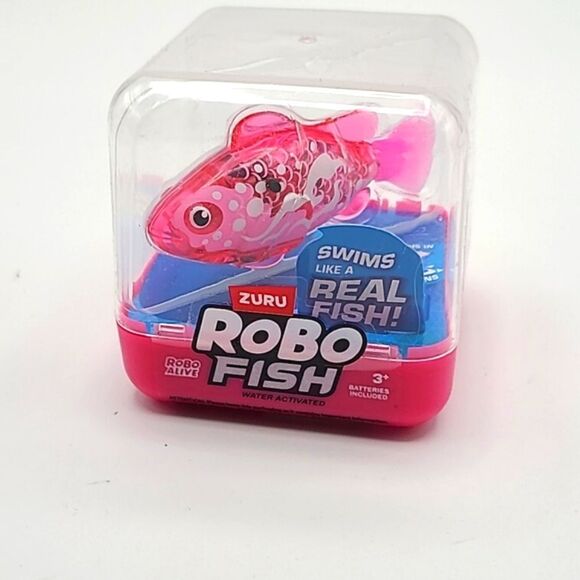Zuru Pink Robo Fish, Color Changing, Water Activated Swim in 5 Directions,NWOT - Picture 1 of 6